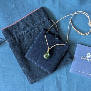 Swarovski Galet Erinite Pendant Corded Necklace